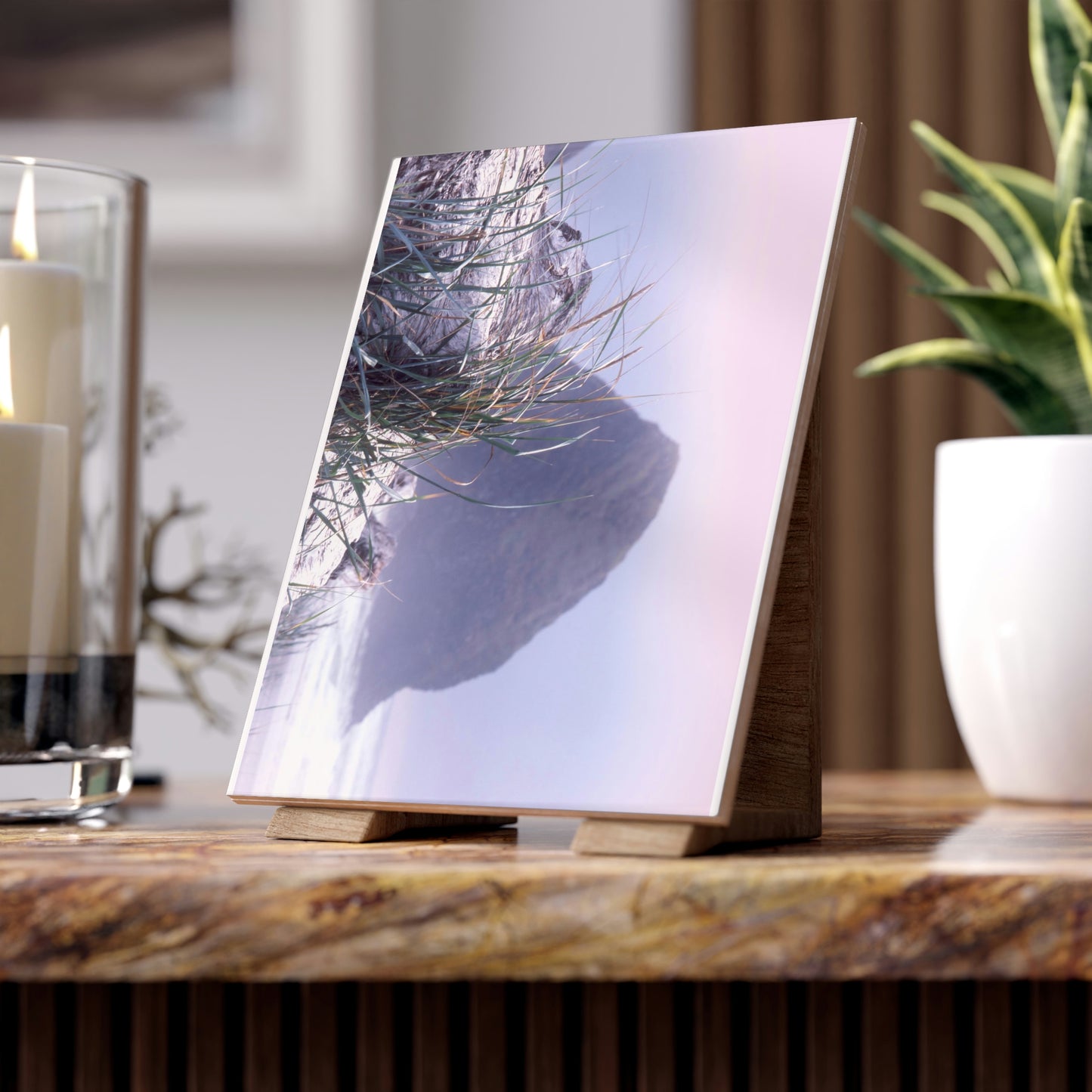 Haystack Rock Ceramic Photo Tile rectangle